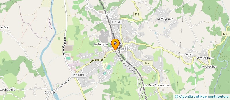 localisation de l'entreprise IZROUY T.P  ALLASSAC