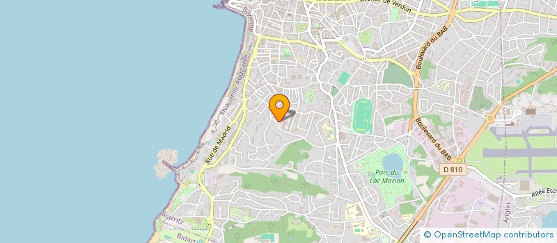 localisation de l'entreprise IZURDEA CONSULTING à BIARRITZ