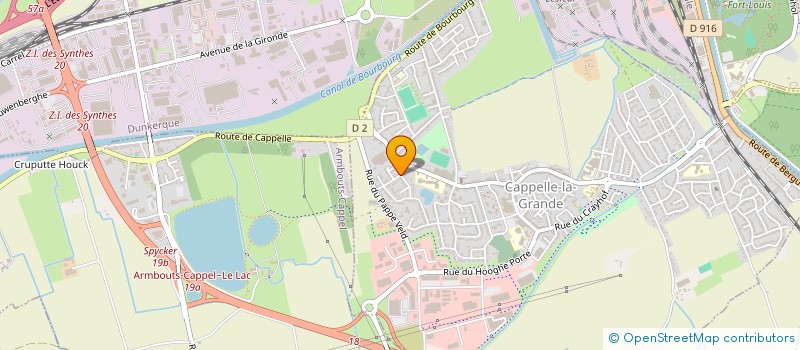 localisation de l'entreprise IZY GESTION à DUNKERQUE