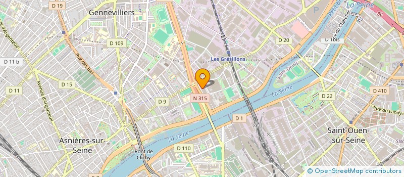 localisation de l'entreprise IZY PUB  ASNIERES-SUR-SEINE