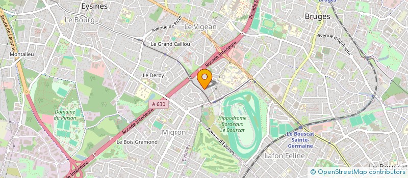 localisation de l'entreprise IZYCOM  EYSINES