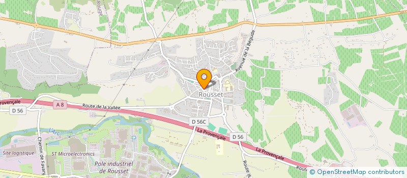 localisation de l'entreprise IZYFACT  ROUSSET