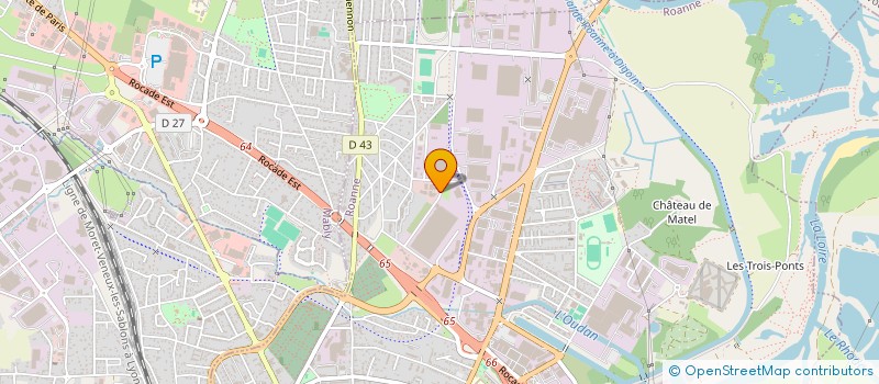 localisation de l'entreprise IZYFRET à ROANNE