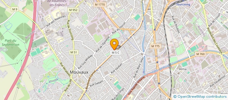localisation de l'entreprise IZYLOC à MOUVAUX
