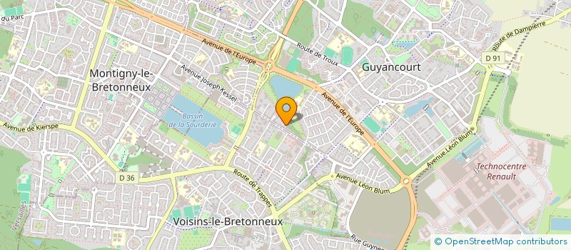 localisation de l'entreprise IZYPARK  GUYANCOURT