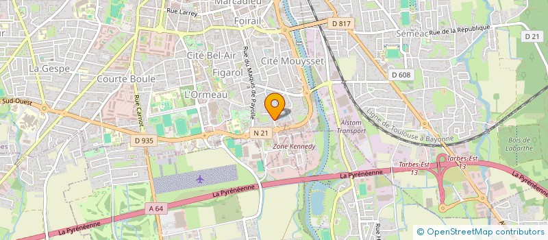 localisation de l'entreprise IZZAT SPORTS SAS à TARBES
