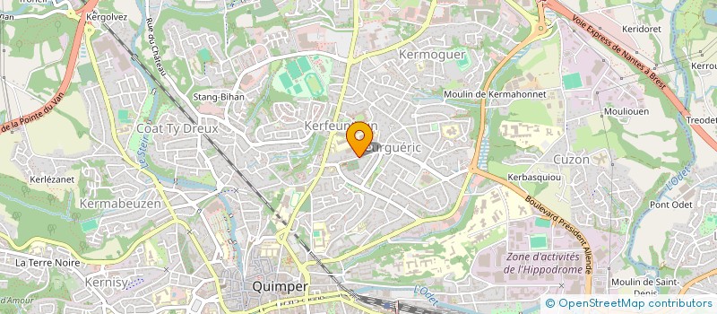 localisation de l'entreprise IZZY INVEST à QUIMPER