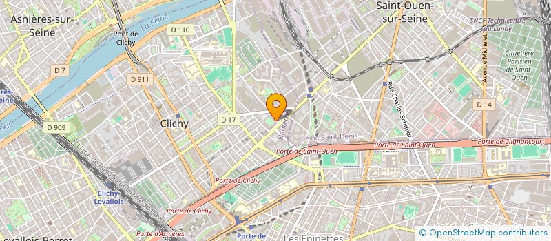 localisation de l'entreprise IZZY TRANSPORT LOGISTIQUE à CLICHY