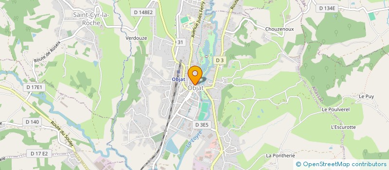 localisation de l'entreprise J 2 C  OBJAT