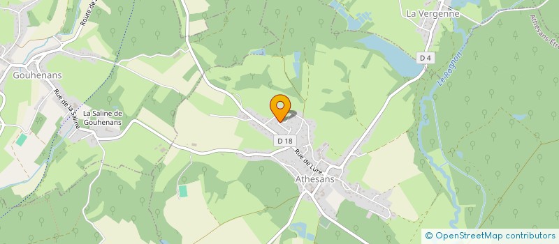 localisation de l'entreprise J 2 L  ATHESANS-ETROITEFONTAINE