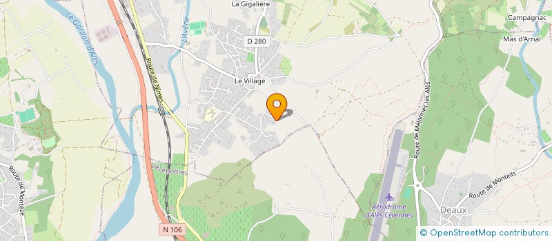 localisation de l'entreprise J 2 M à SAINT-HILAIRE-DE-BRETHMAS