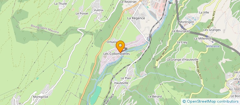 localisation de l'entreprise J 2 M à BOURG-SAINT-MAURICE