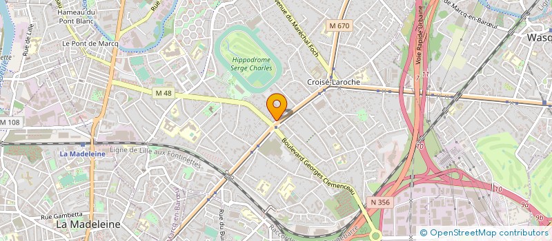 localisation de l'entreprise J 2 M REAL ESTATE à MARCQ-EN-BARŒUL