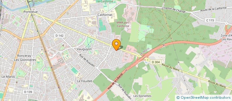 localisation de l'entreprise J 2 P  LE MANS