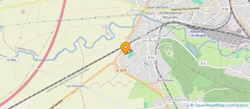 localisation de l'entreprise J 2 P SPORT à AMBERIEU-EN-BUGEY