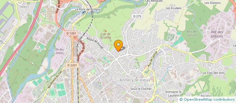 localisation de l'entreprise J 3 C PARTICIPATIONS à ANNECY