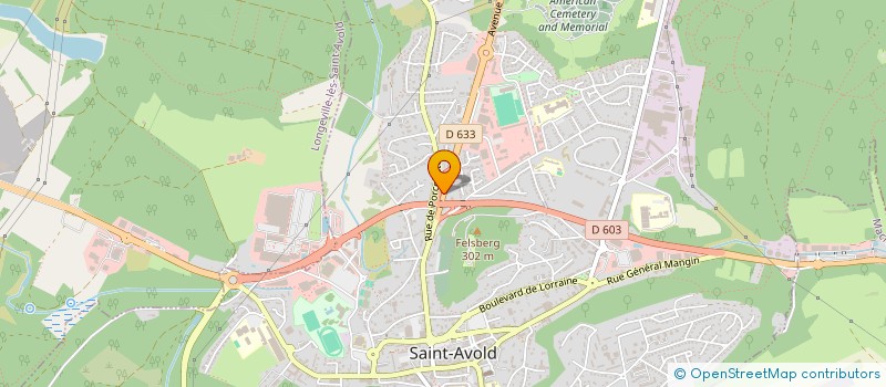localisation de l'entreprise J.A. à SAINT-AVOLD