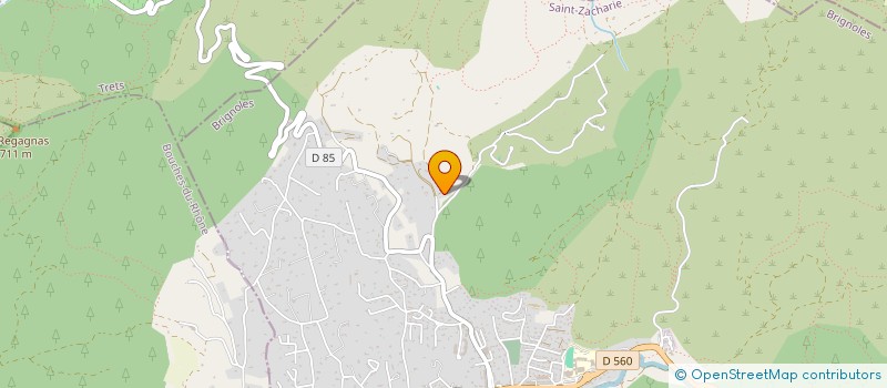 localisation de l'entreprise J&A  SAINT-ZACHARIE