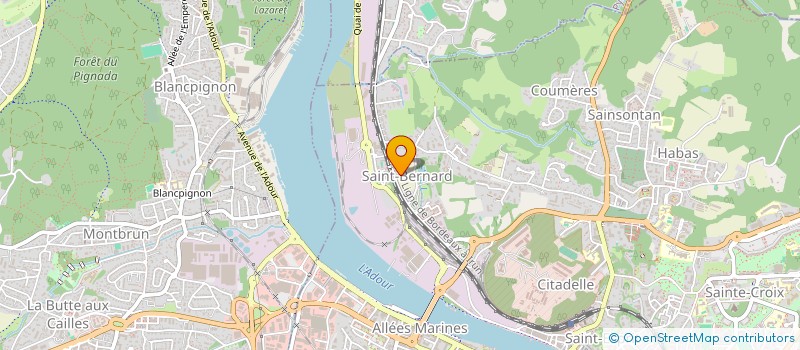 localisation de l'entreprise J.A.A.G. à BAYONNE