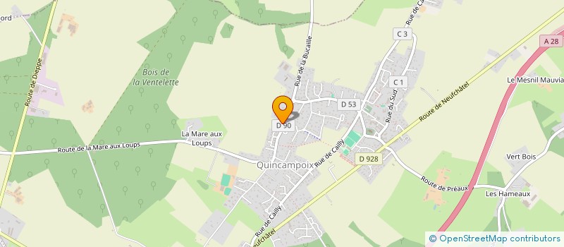 localisation de l'entreprise J.A.A.L  QUINCAMPOIX