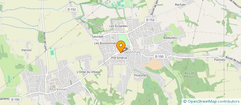 localisation de l'entreprise J&A ADVENTURE à CHAPONNAY