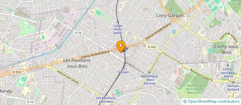 localisation de l'entreprise J&A AUDIO  LES PAVILLONS-SOUS-BOIS