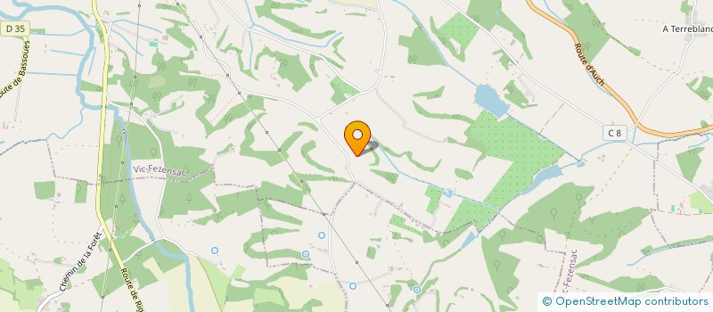 localisation de l'entreprise J.A. AUTOMATISMES à VIC-FEZENSAC