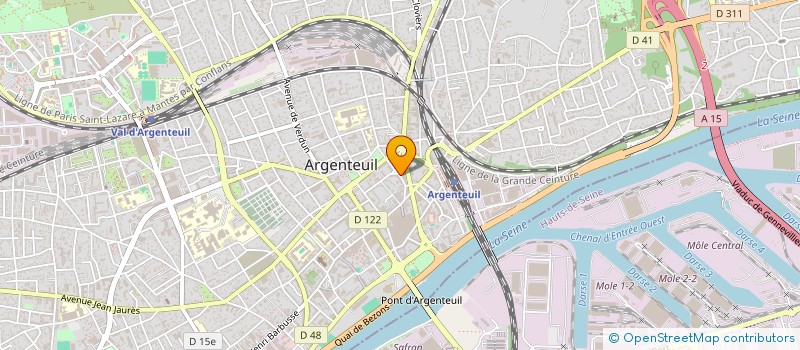 localisation de l'entreprise J.A.B  ARGENTEUIL