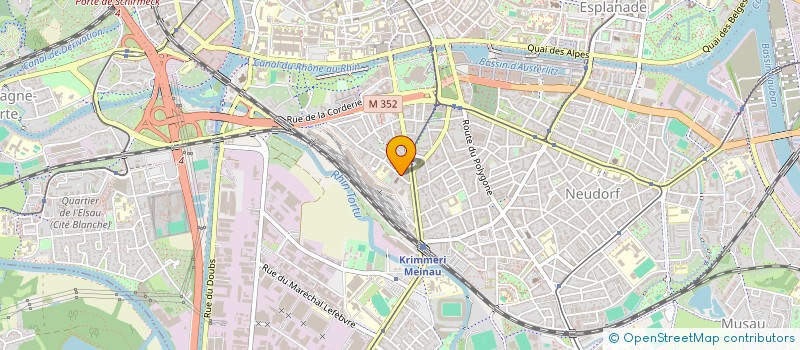 localisation de l'entreprise J.A.B BATIMENT ET SERVICES à STRASBOURG