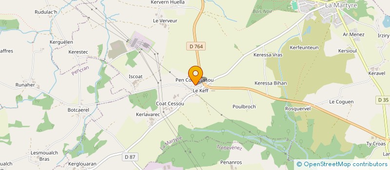 localisation de l'entreprise J.A.B MACONNERIE  LA MARTYRE