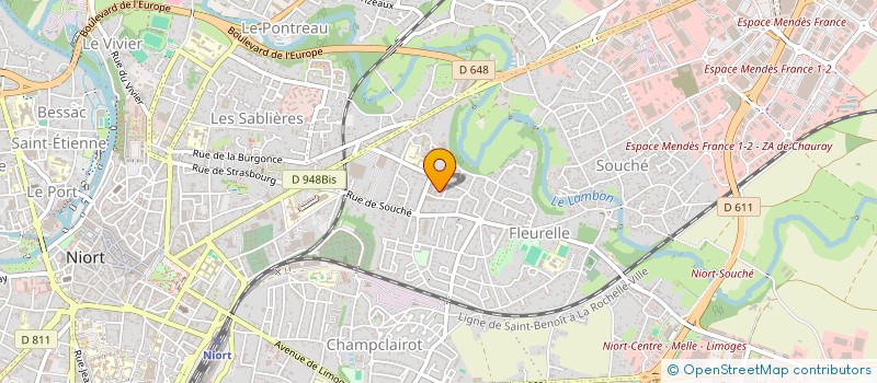 localisation de l'entreprise J.A. BA  NIORT