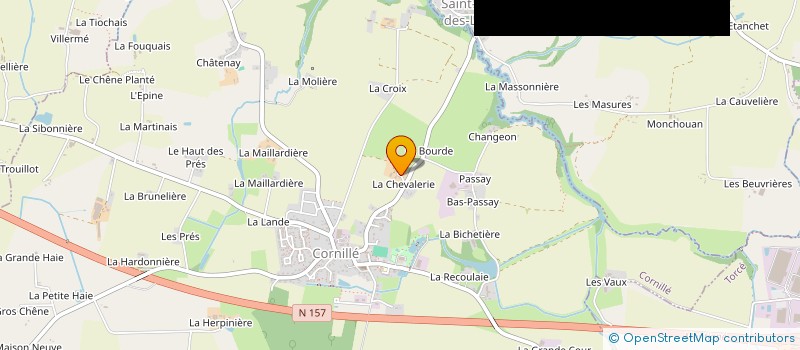 localisation de l'entreprise J.A. BOIS  CORNILLE