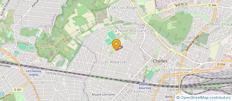 localisation de l'entreprise J.A.C à CHELLES