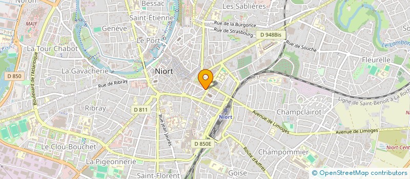 localisation de l'entreprise J.A.C. à NIORT
