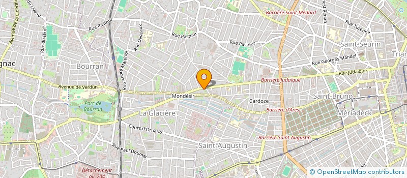 localisation de l'entreprise J.A.C.  BORDEAUX