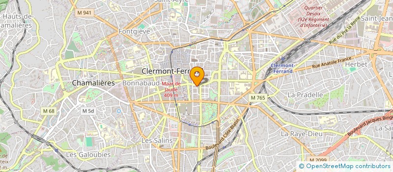 localisation de l'entreprise J.A.C.63 à CLERMONT FERRAND