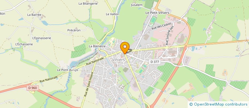 localisation de l'entreprise J.A.C. CESBRON à LYS-HAUT-LAYON