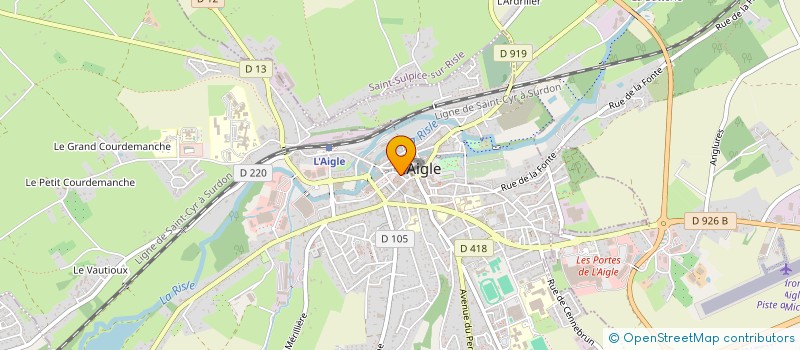 localisation de l'entreprise J.A.C. IMMOBILIER à L'AIGLE