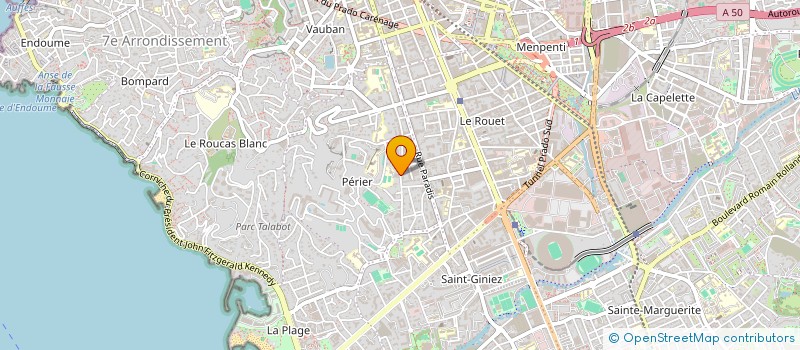 localisation de l'entreprise J.A.C INVESTISSEMENTS à MARSEILLE