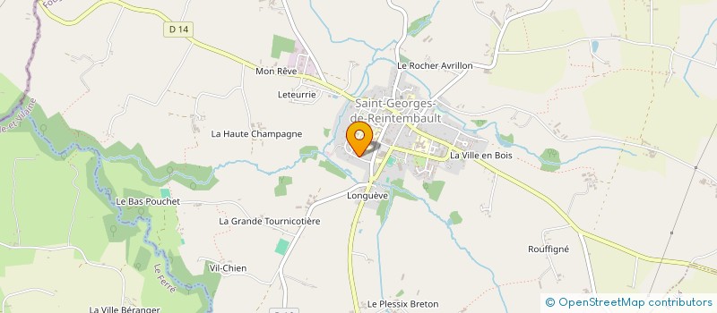 localisation de l'entreprise J.A.C.M. GUERIN  SAINT-GEORGES-DE-REINTEMBAULT