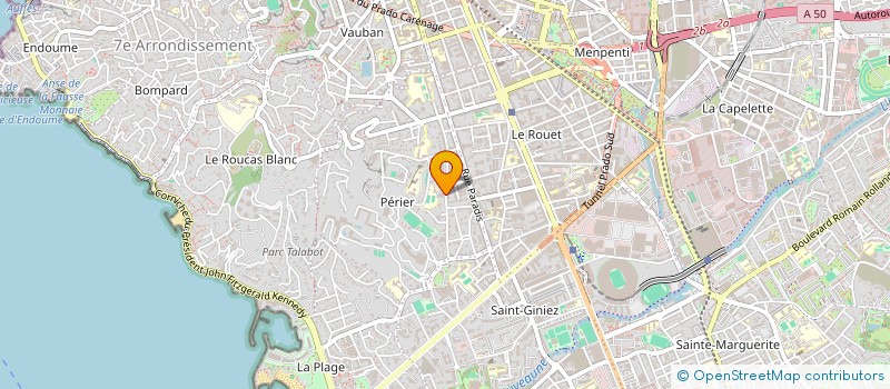 localisation de l'entreprise J.A.C MARINE à MARSEILLE