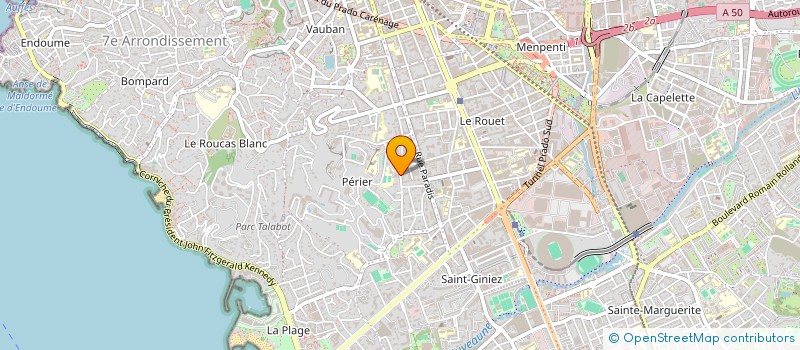 localisation de l'entreprise J.A.C PATRIMOINE à MARSEILLE