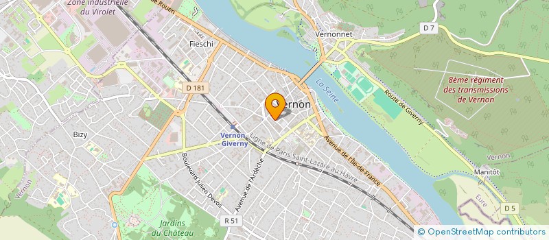 localisation de l'entreprise J.A. CONSEIL IMMO à VERNON