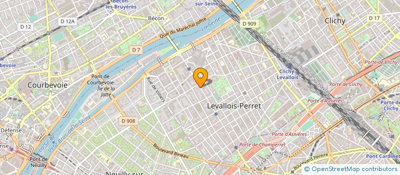 localisation de l'entreprise J A CONSEIL SARL à LEVALLOIS-PERRET