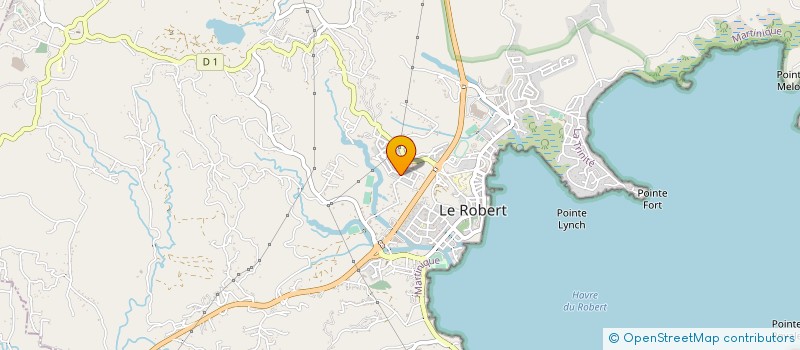 localisation de l'entreprise J.A CONSTRUCTION à LE ROBERT