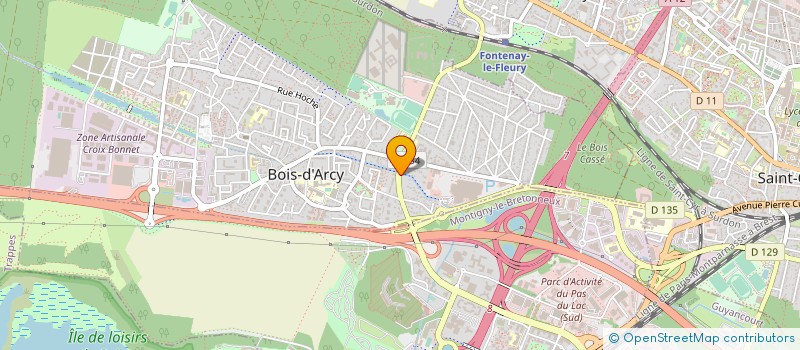 localisation de l'entreprise J & A CONSTRUCTIONS  BOIS-D'ARCY