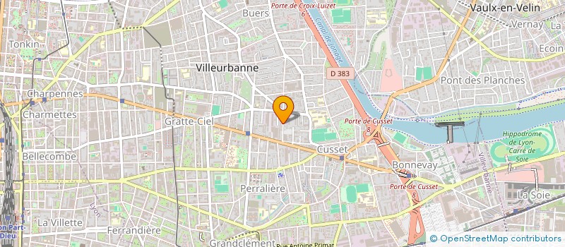 localisation de l'entreprise J.A CONSULTING  VILLEURBANNE