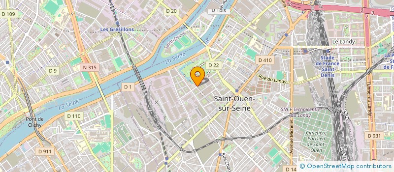 localisation de l'entreprise J&A CONSULTING à SAINT-OUEN-SUR-SEINE