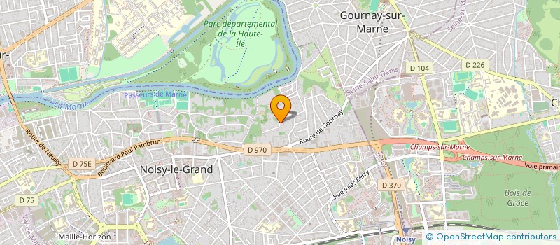 localisation de l'entreprise J.A.D. à NOISY-LE-GRAND
