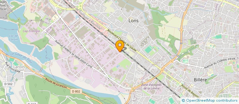 localisation de l'entreprise J.A.D à LONS
